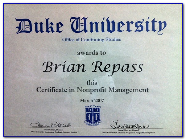 Duke Paralegal Studies Certificate Program Durham