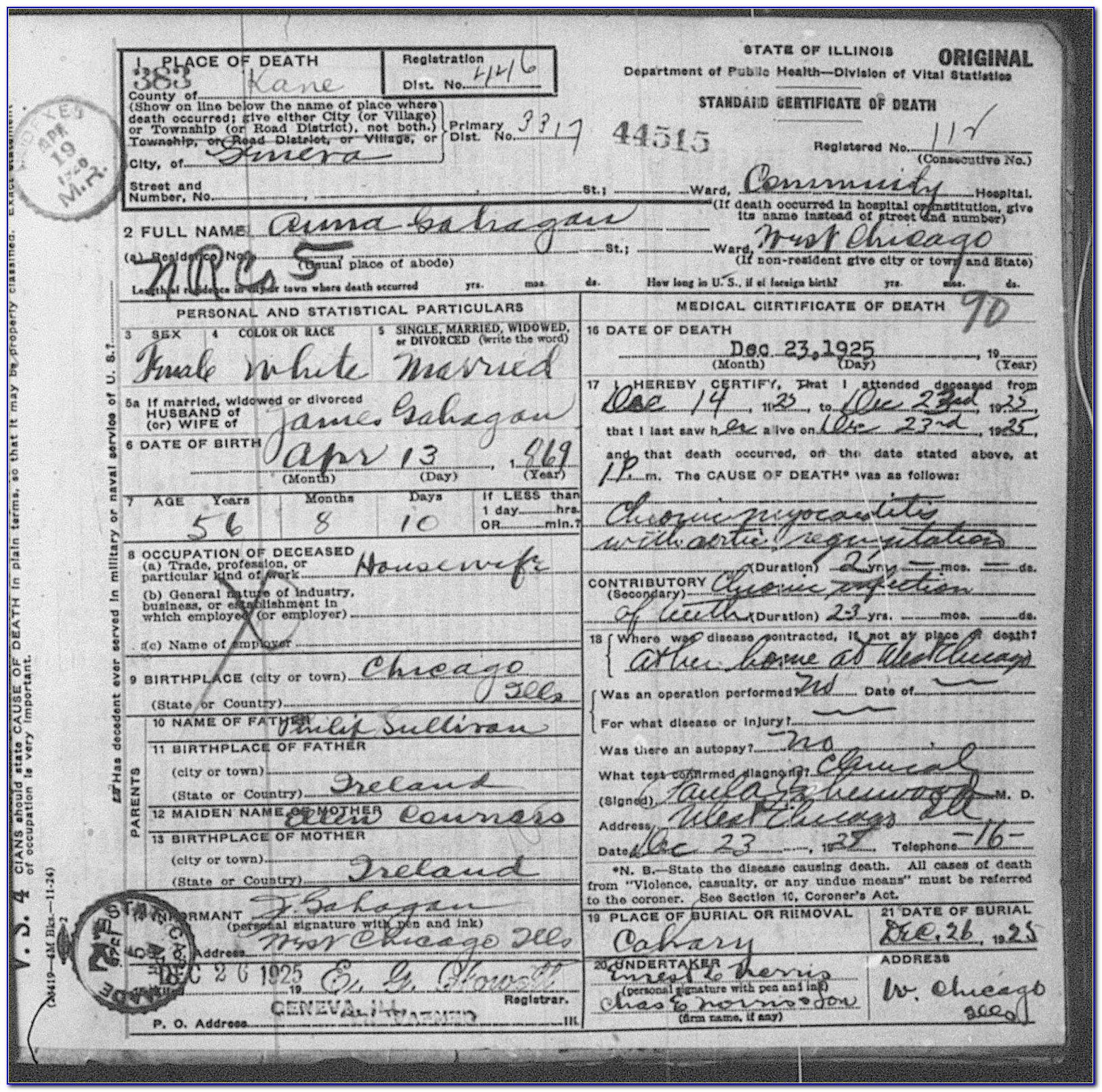 Dupage Birth Certificate