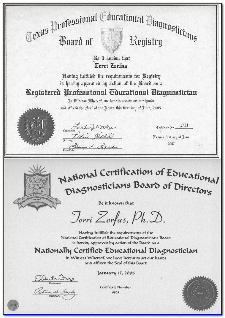 Educational Diagnostician Certification Texas Online