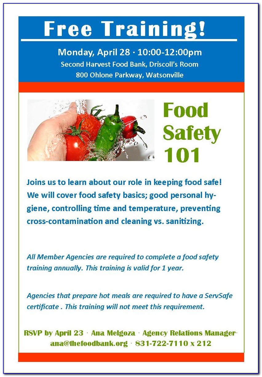 Food Safe Certificate Online Free