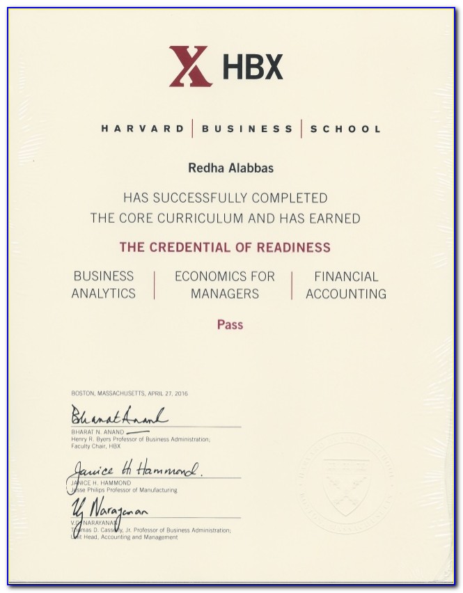 Harvard Business Analytics Certificate Cost