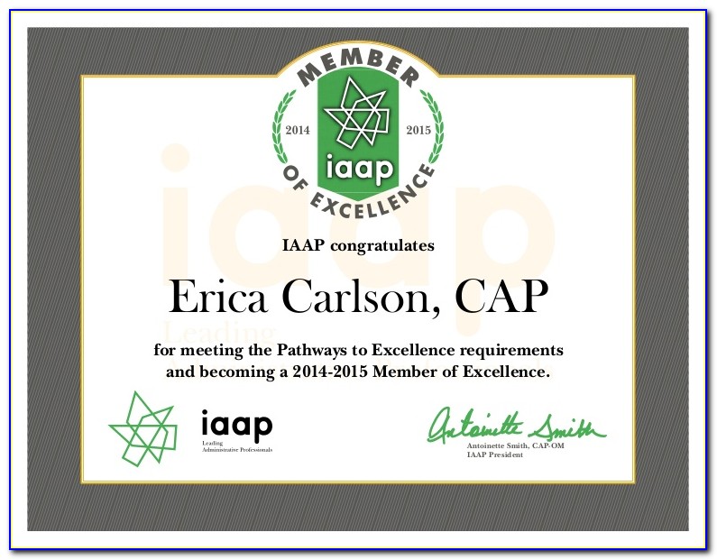 Iaap Was Certification