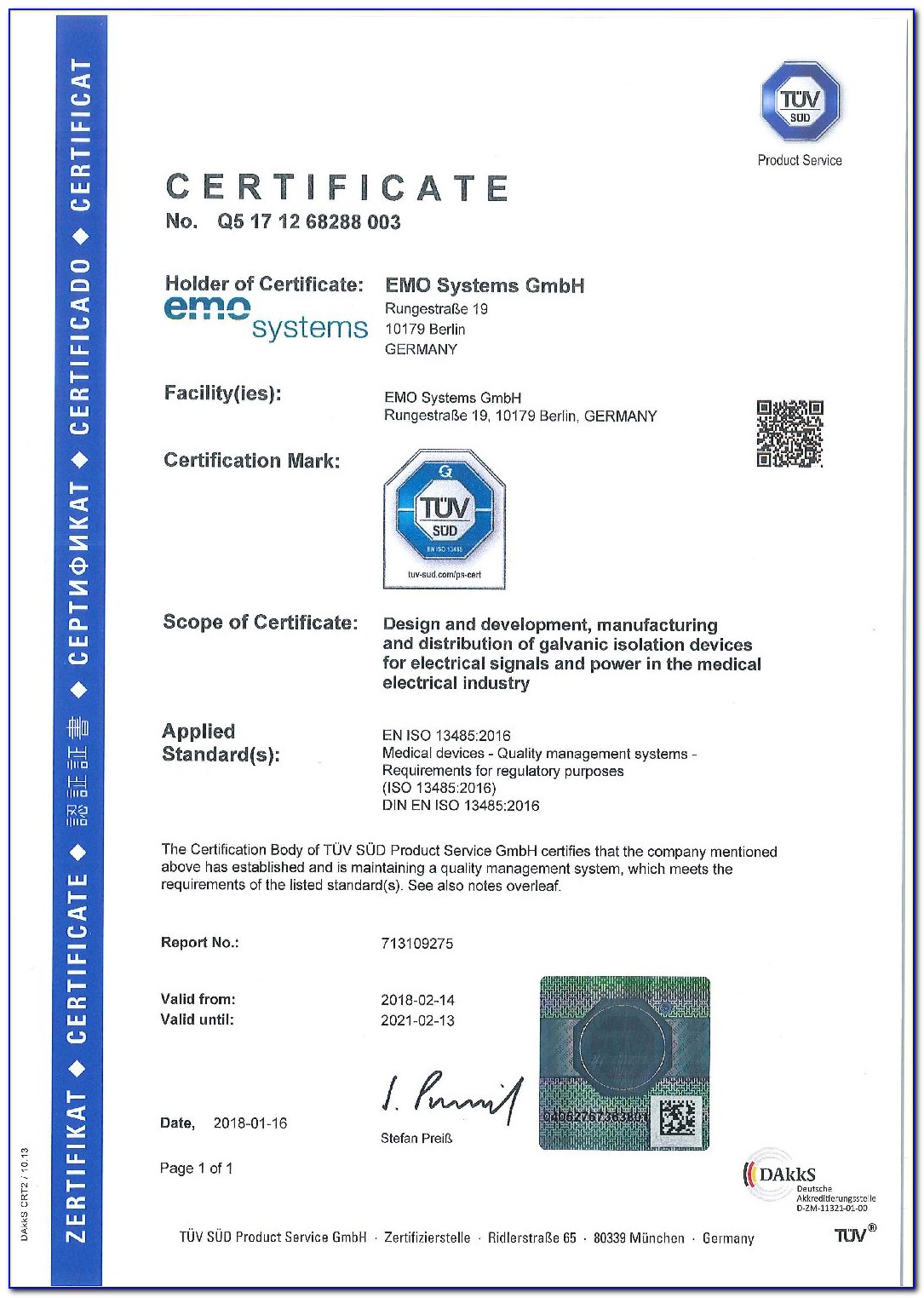 Iec 60601 Certification