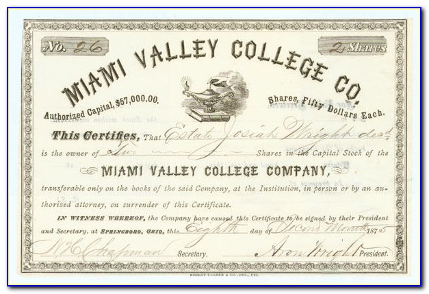 Indiana University Certificates