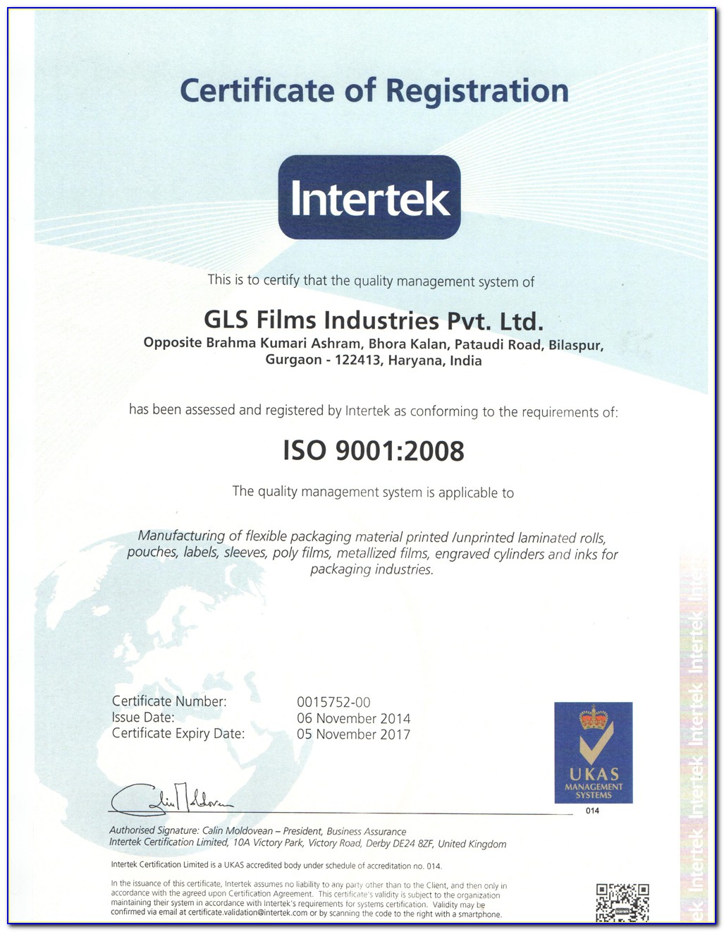 Intertek Testing & Certification Ltd
