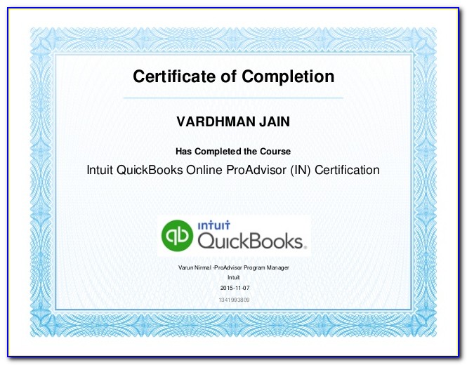 Intuit Quickbooks Certification Practice Test