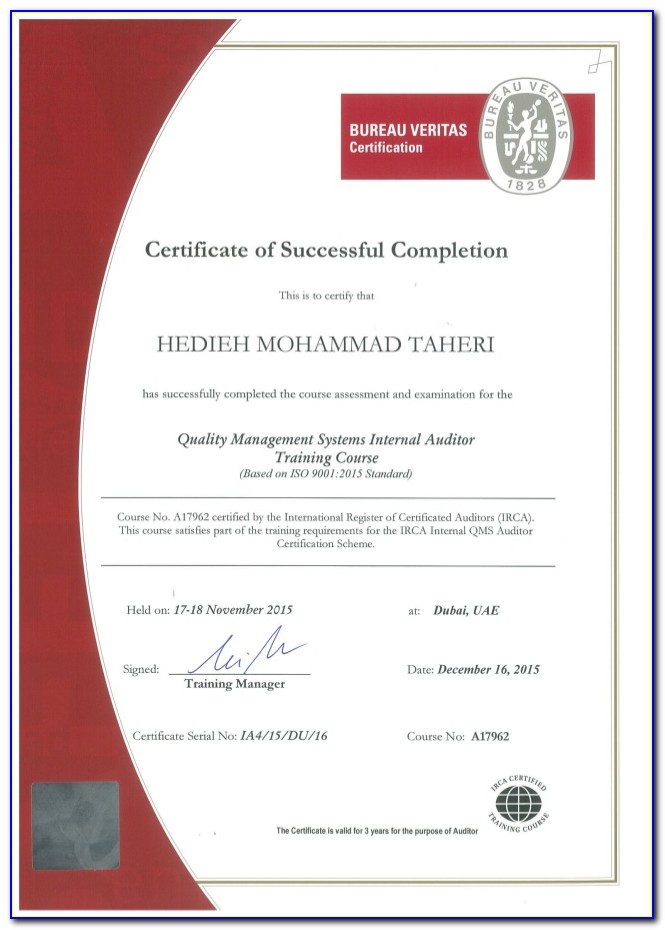 Iso 9001 Internal Auditor Training Online