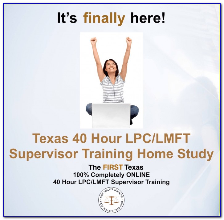 Lpc S Certification Texas