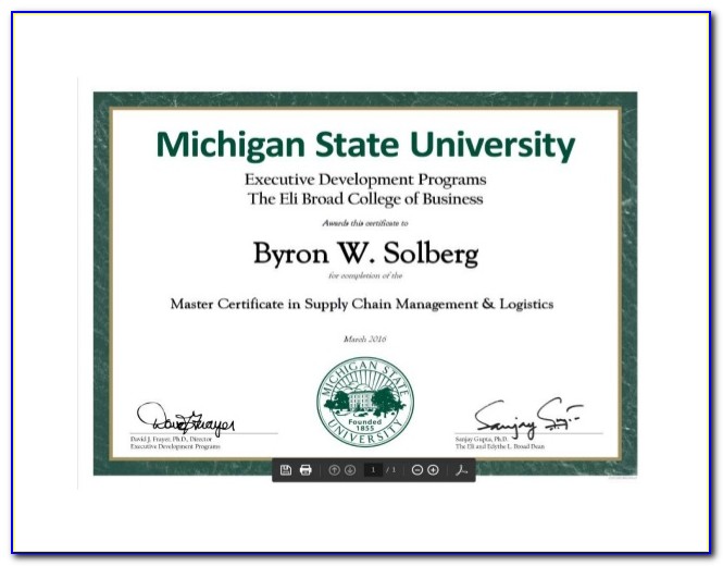 Michigan State Agriculture Certificate Programs