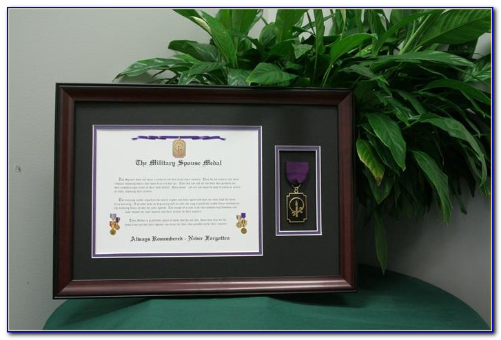 Military Spouse Medal Certificate Wording