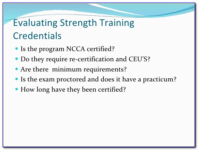 Ncca Accredited Certification Exam