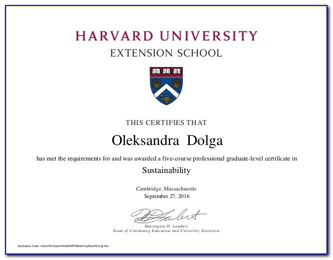 Paralegal Certificate Harvard