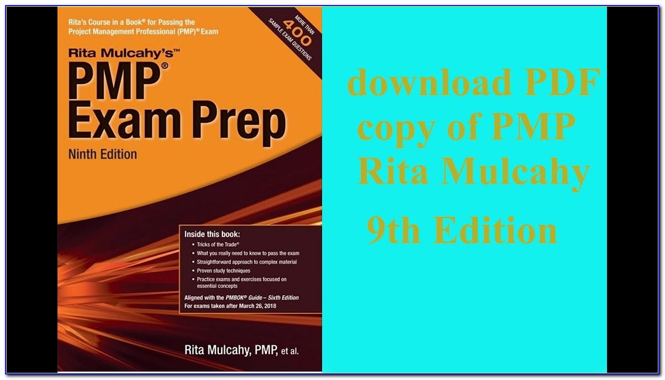 Pmp Exam Prep By Rita Mulcahy 9th Edition Pdf