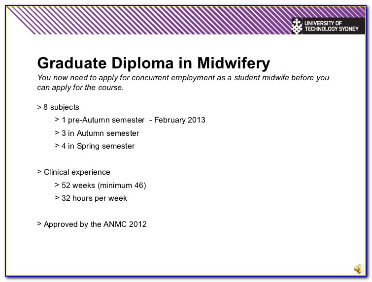 Postgraduate Certificate In Midwifery