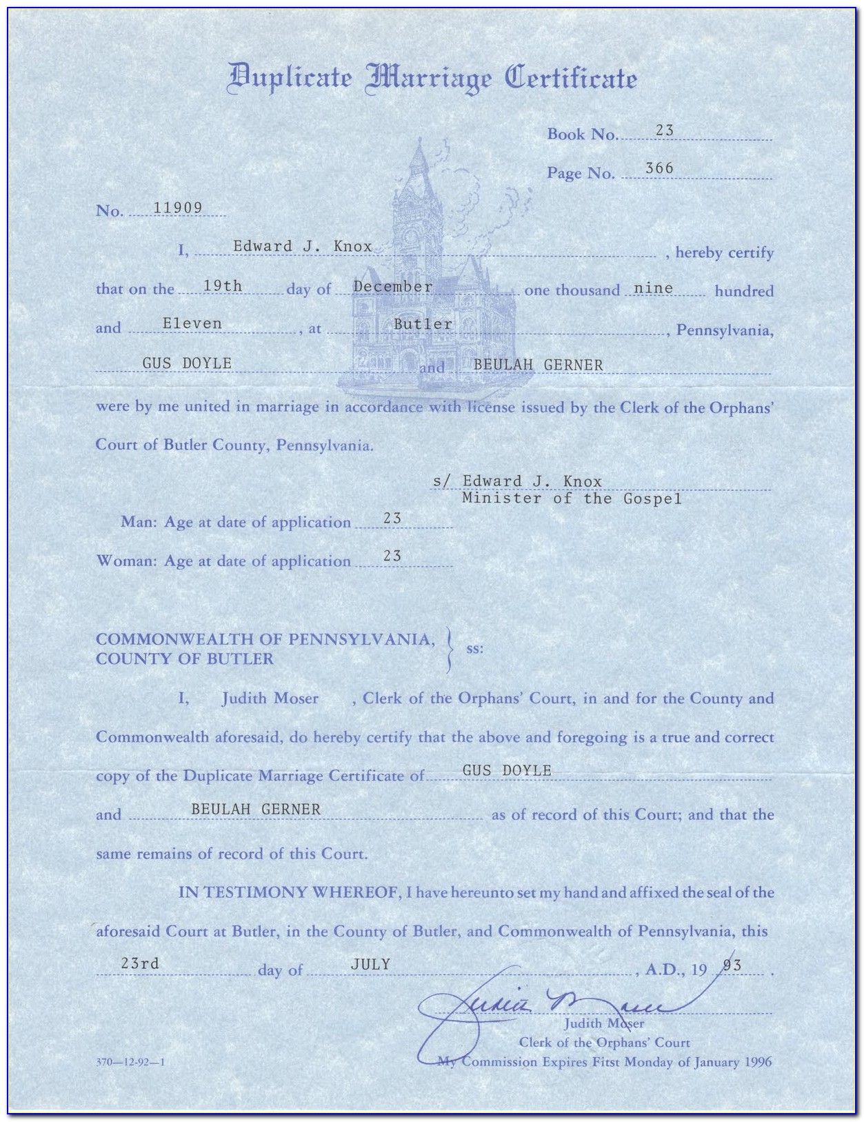Request Copy Of Divorce Certificate Ontario