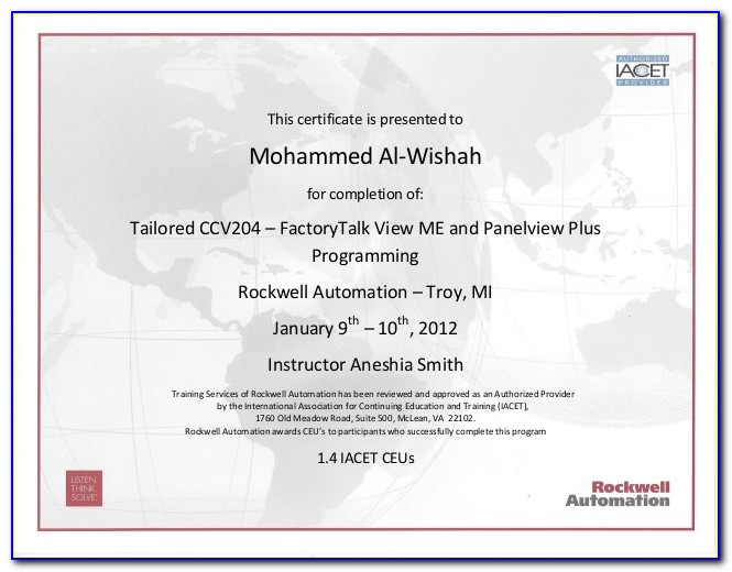 Rockwell Automation Free Certification