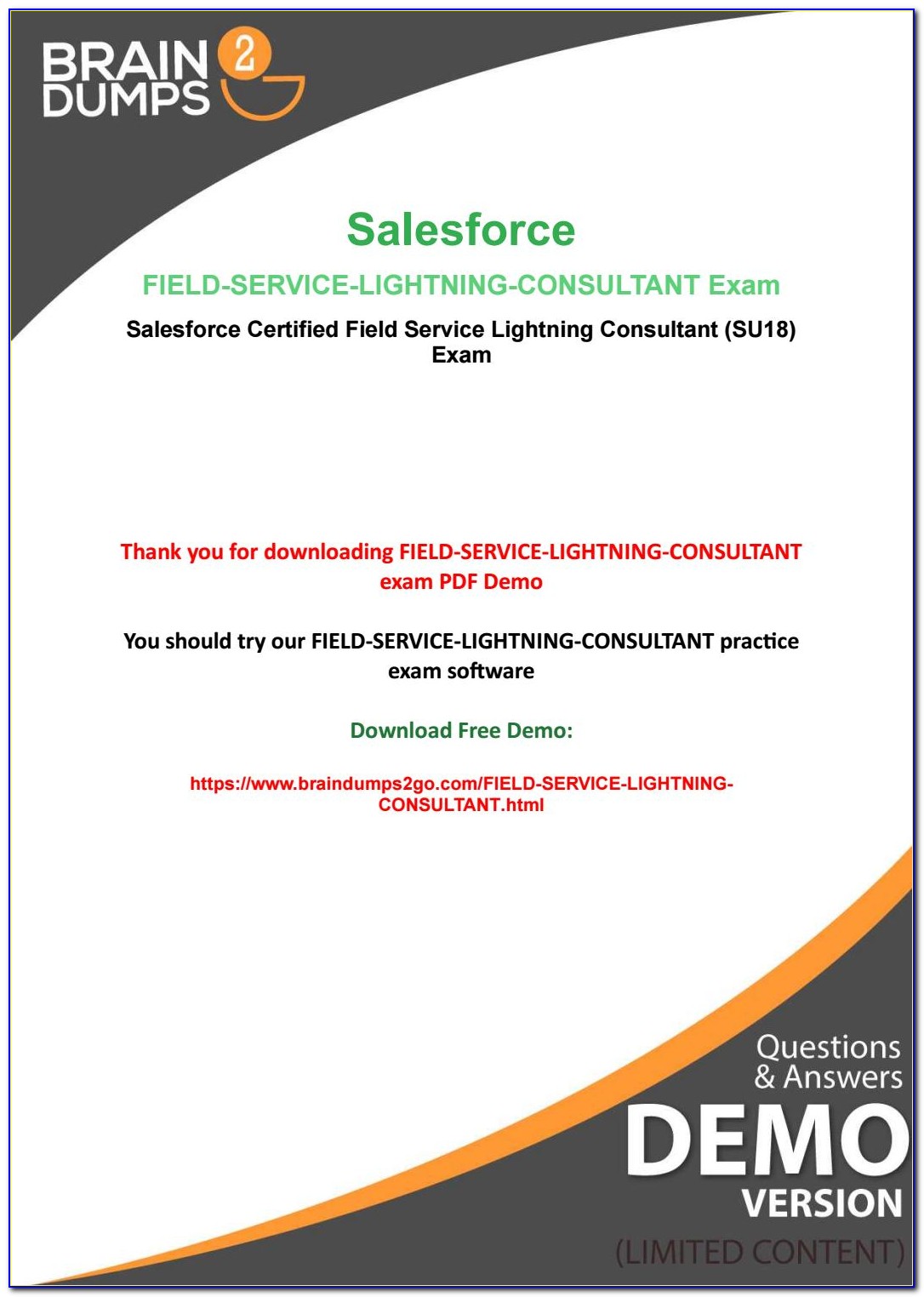 Salesforce Field Service Lightning Certification Questions