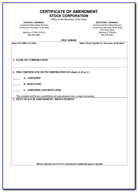 Sample Certificate Of Incorporation Ny Nonprofit