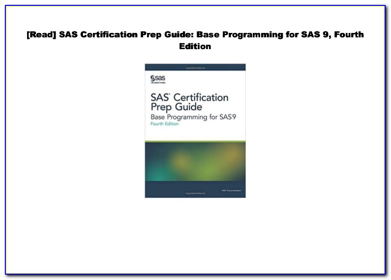 Sas Certification Prep Guide Base Programming For Sas9 Fifth Edition Pdf