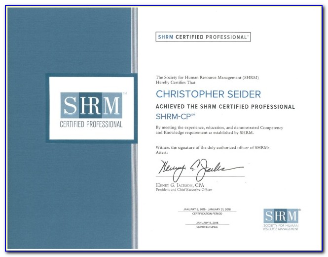 Shrm Certification Class Online