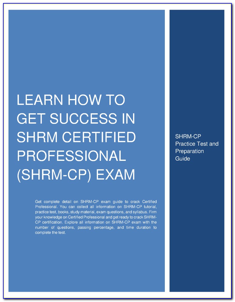 Shrm Certification Study Book