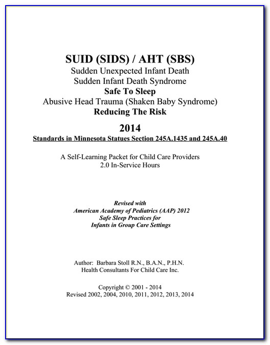 Sids Online Training Course