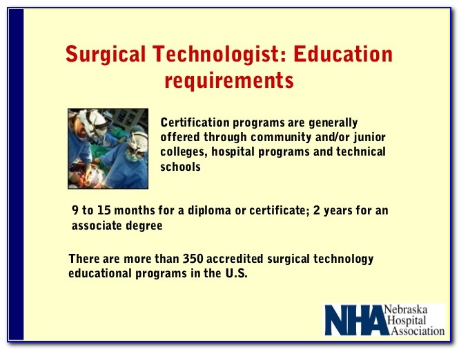 Surgical Technologist Schooling Requirements