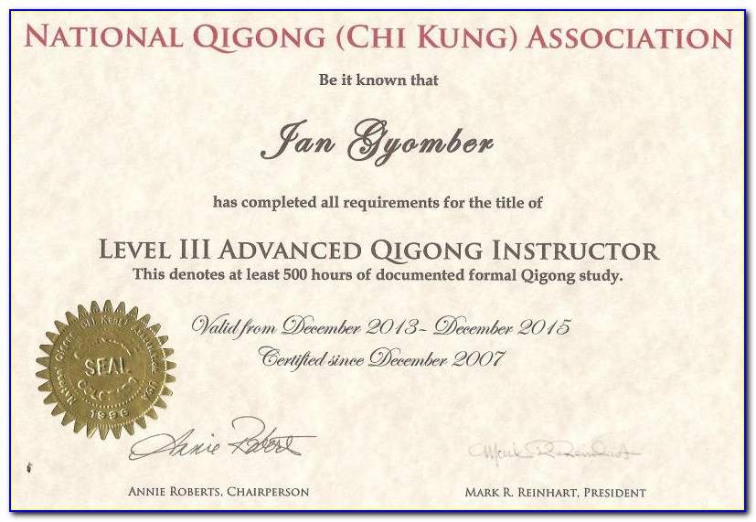 Tai Chi Instructor Certification Online