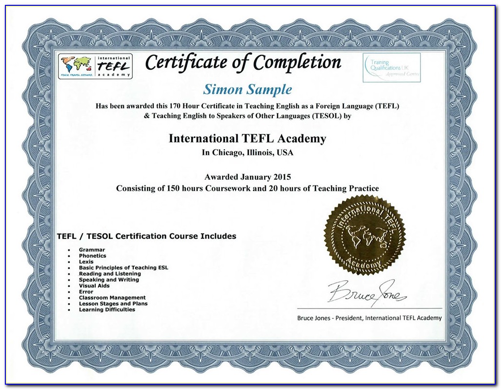 Tefl Certification Overseas