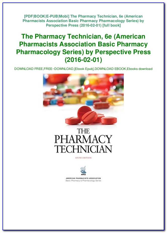 The Pharmacy Technician Workbook And Certification Review Answer Key