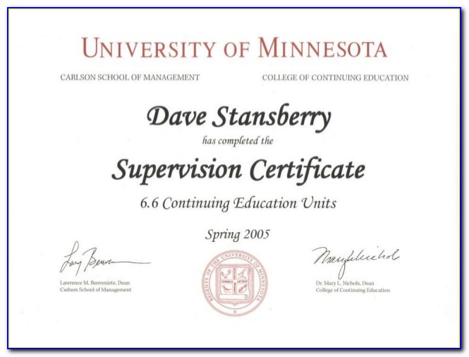 University Of Minnesota Duluth Certificate Programs