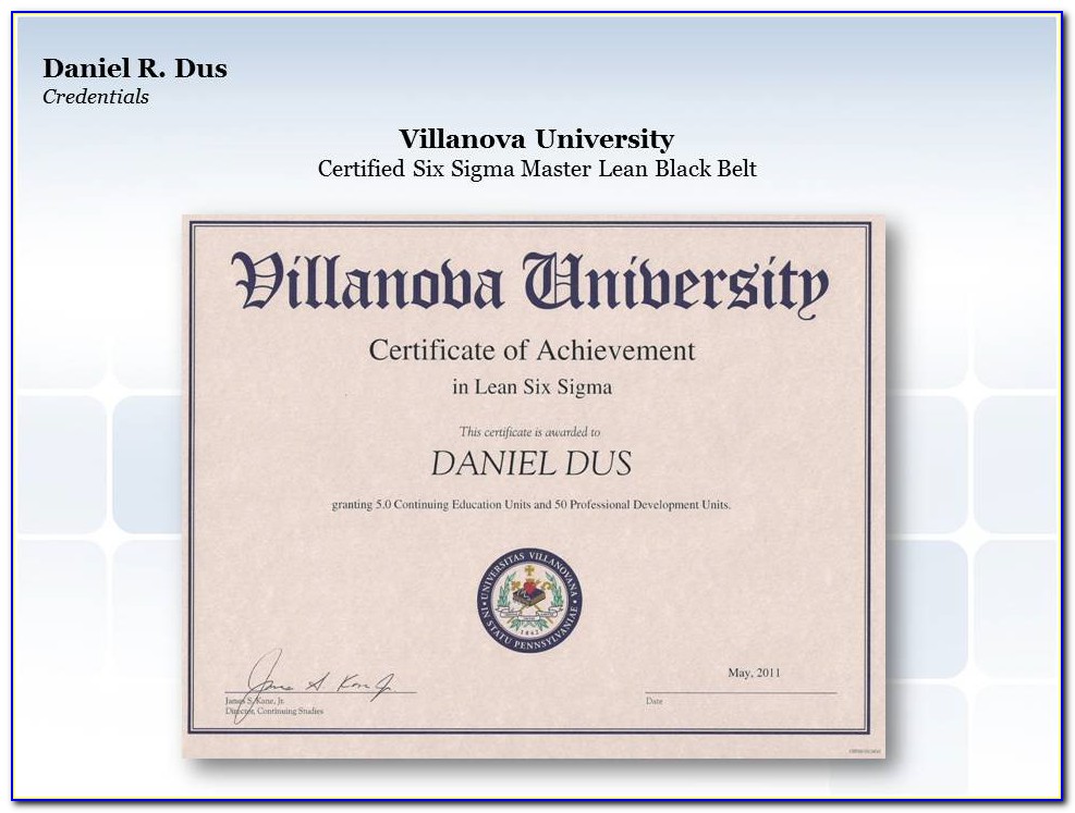 Villanova Hr Business Partner Certificate