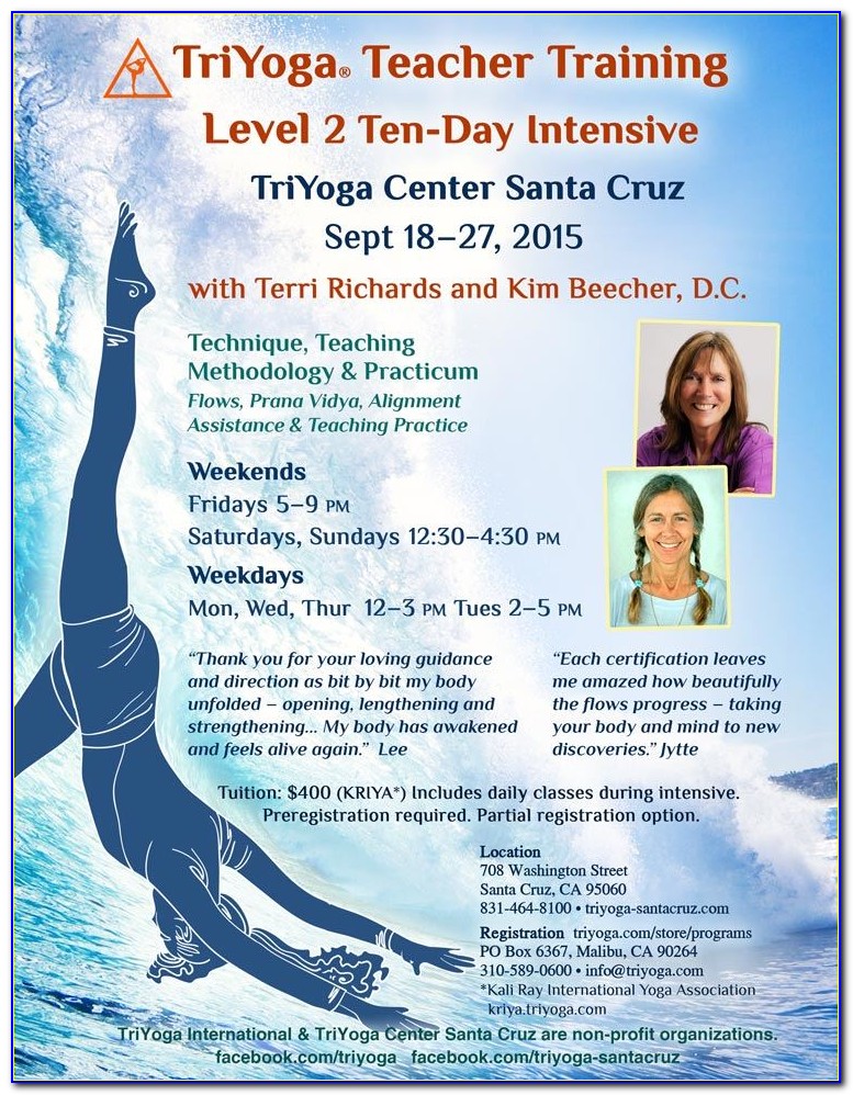 Yoga Certification Santa Cruz