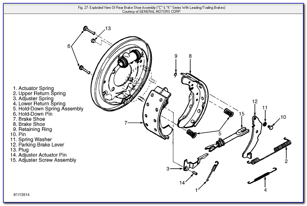 1997 Chevy Silverado Rear Brake Diagram