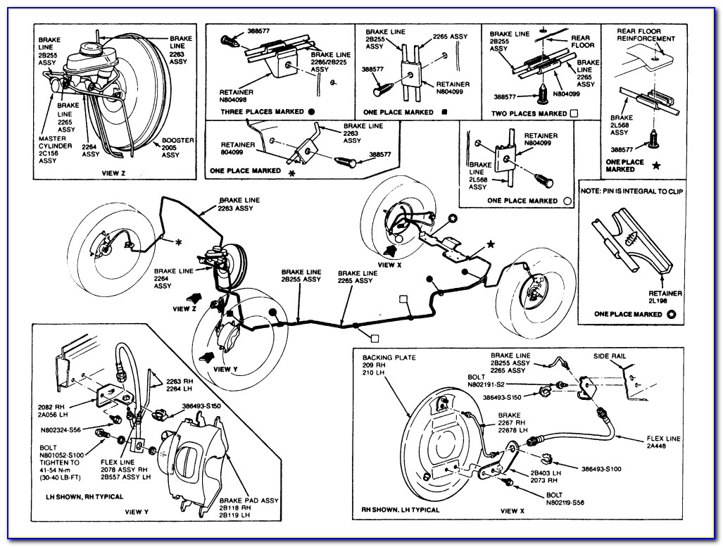 1999 Chevy 1500 Brake Line Diagram