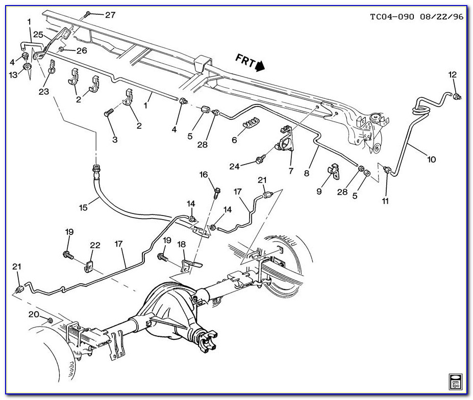 1999 Chevy Silverado Brake System Diagram