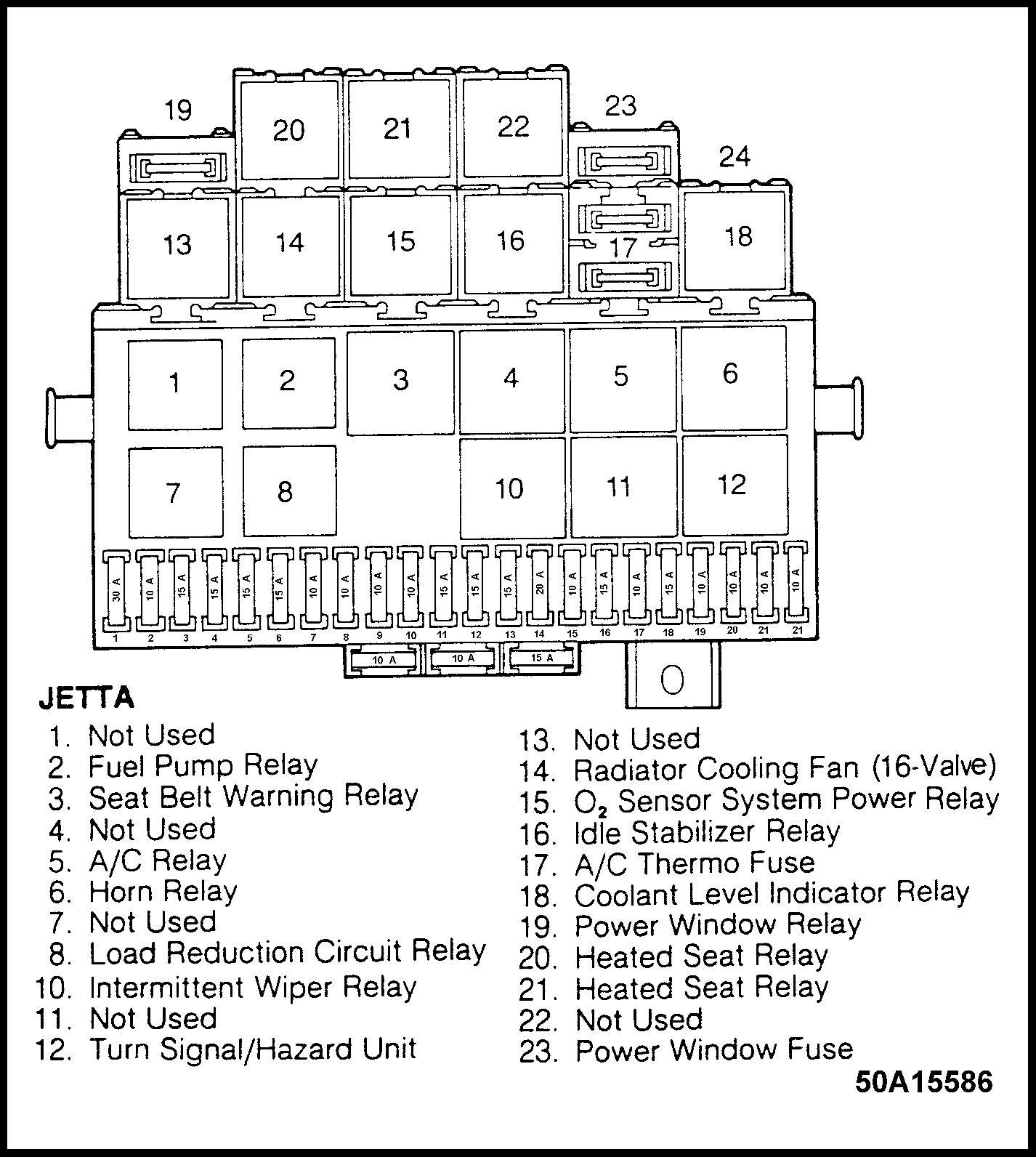 2012 Volkswagen Jetta Fuse Box Diagram