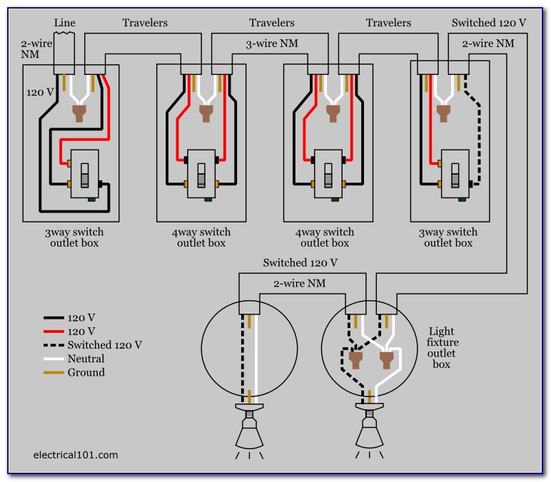 3 Way Switch Wiring Diagram Multiple Lights