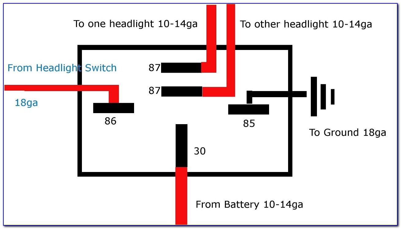 5 Pin Relay Diagram Lights