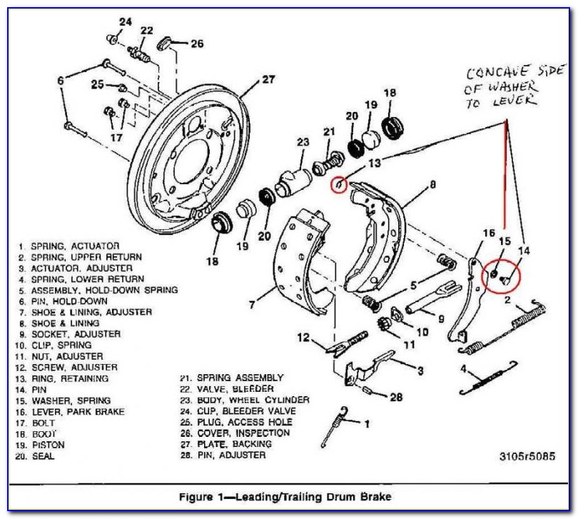 97 Chevy Truck Drum Brake Diagram