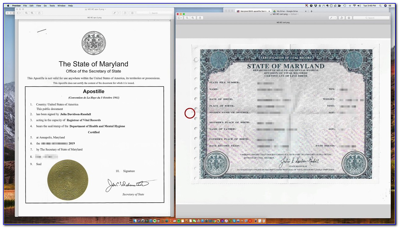 Birth Certificate Replacement Annapolis Maryland
