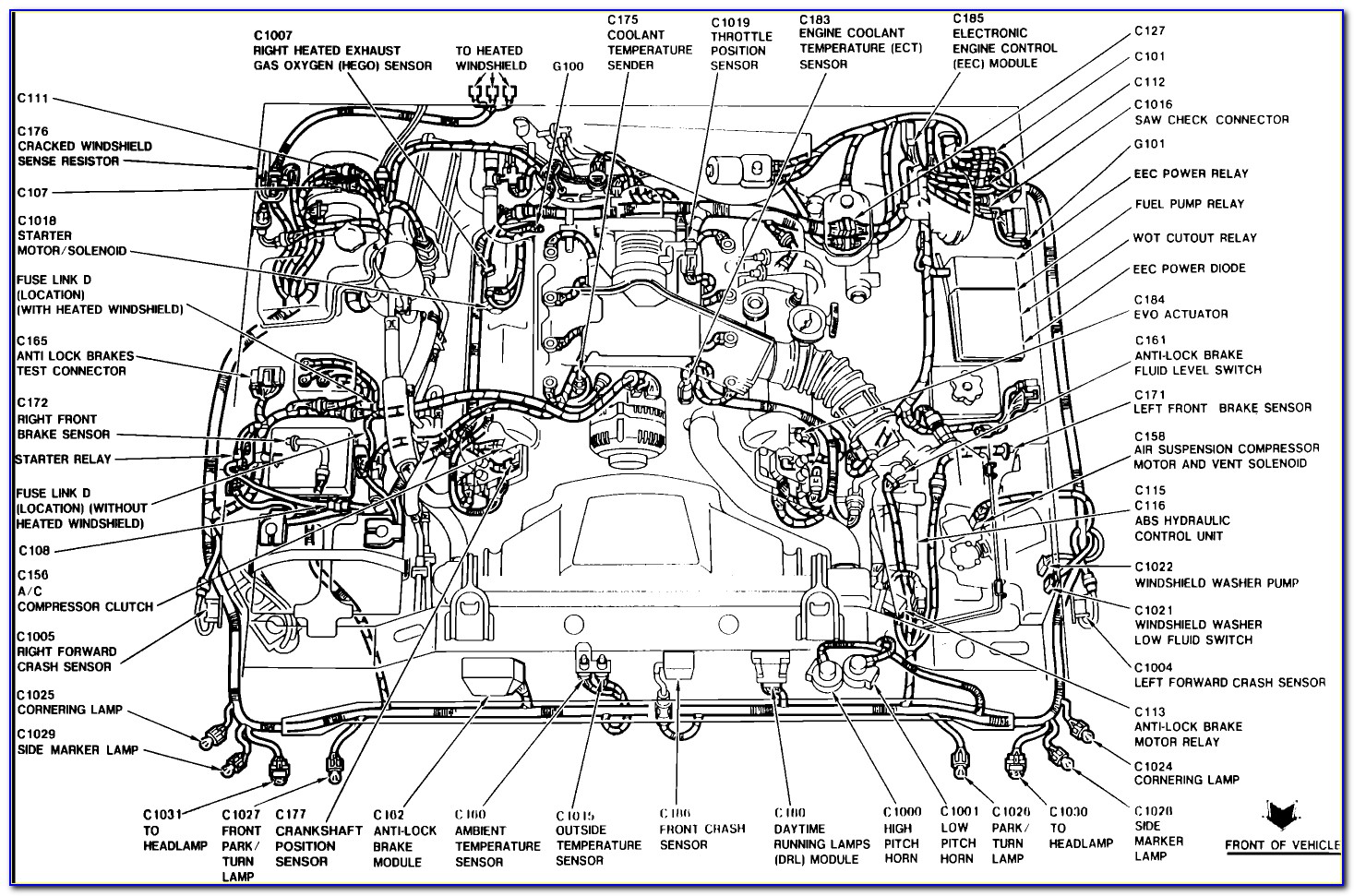 Car Engine Diagram For Driving Test