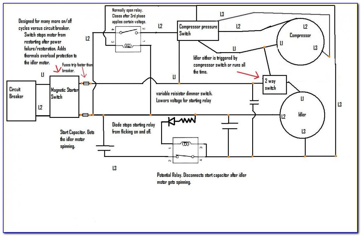 Compressor Wiring Diagram 3 Phase