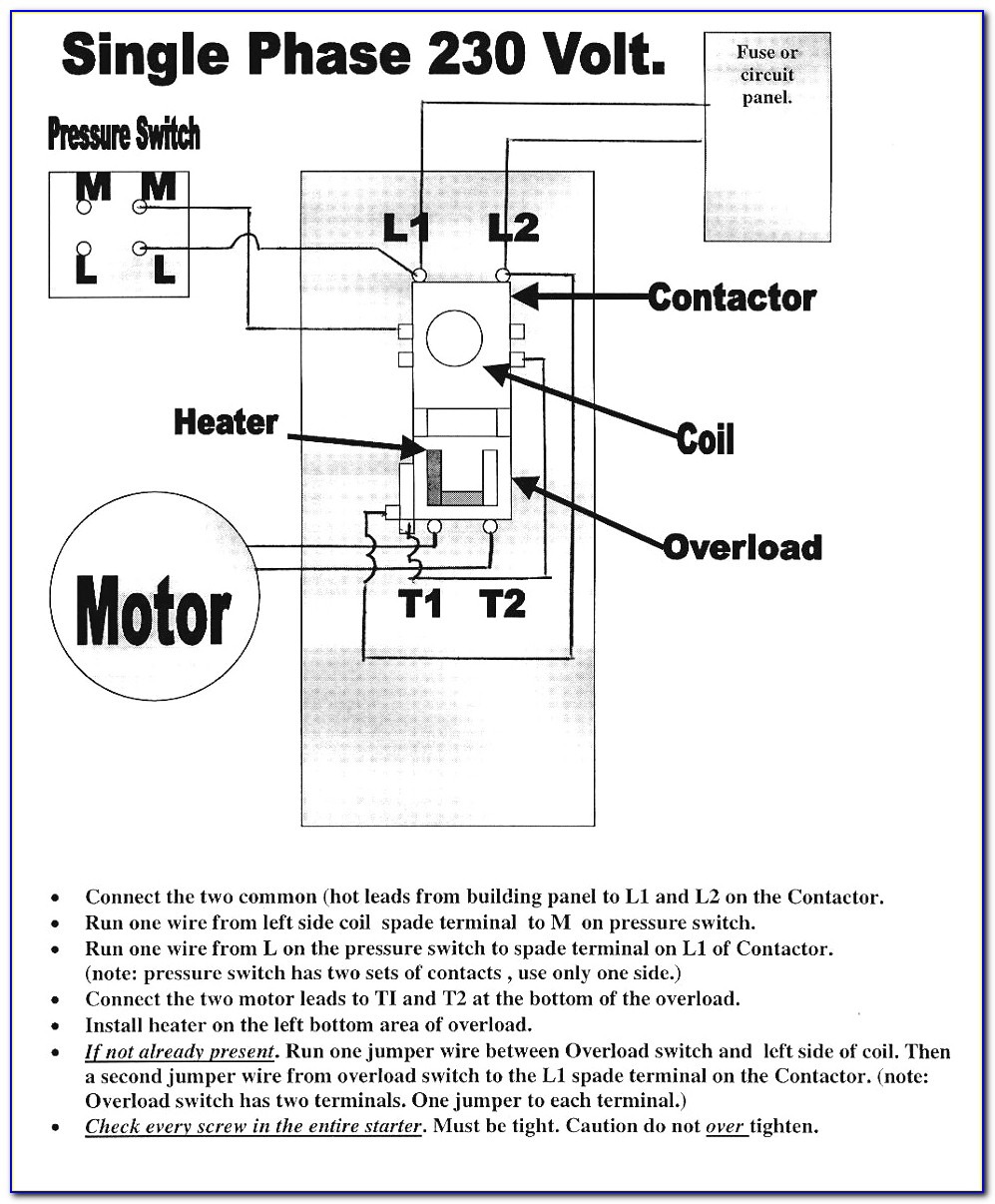 Compressor Wiring Diagram With Start Capacitor