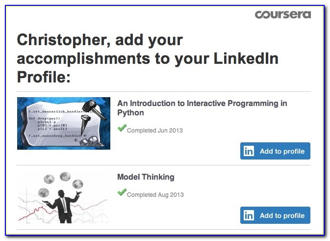 Coursera Certificate Linkedin Reddit