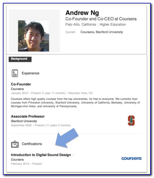 Coursera Linkedin Certification