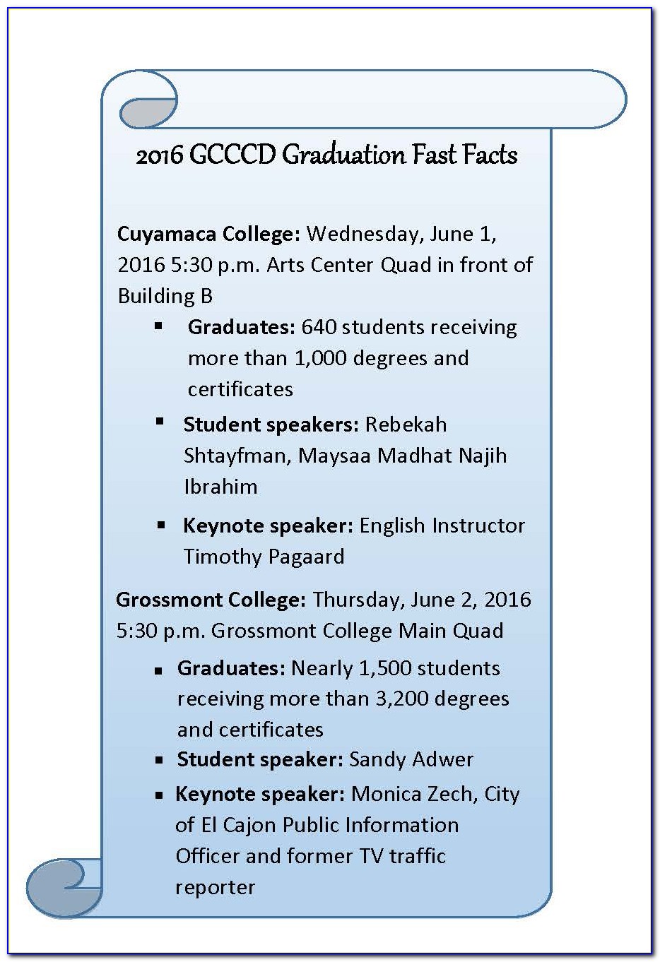 Cuyamaca College Degree Programs