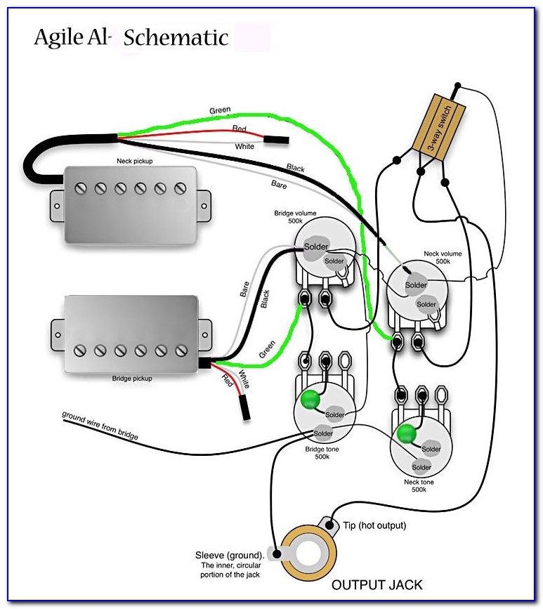 Electric Guitar Pickup Wiring Diagram