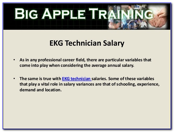 Electrocardiography Monitor Technician Certificate Salary