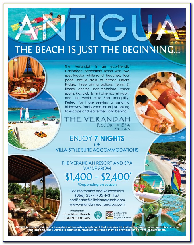 Elite Island Resorts Caribbean Certificate Donations